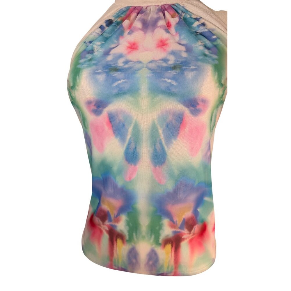 2/$30 AFRM M Halter Tie-Back Top Multicolor Polyester Spandex Blend - Picture 6 of 14